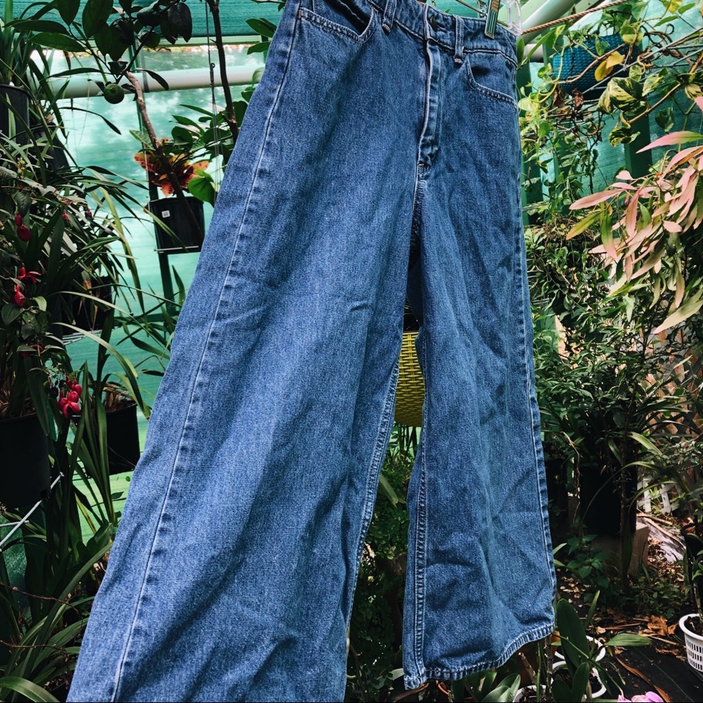 Cropped Wide Leg Dark Wash Jeans